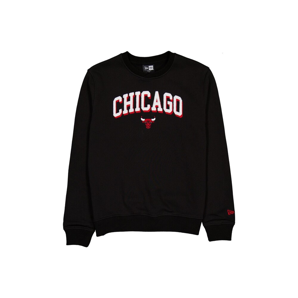 New Era Chicago Bulls Sport Night Black Crewneck - Size 3XL